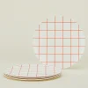 Bamboo Melamine Dinner Plate Set