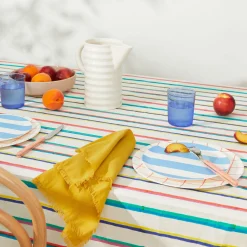 Bamboo Melamine Dinner Plate Set