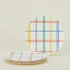 Bamboo Melamine Side Plate Set
