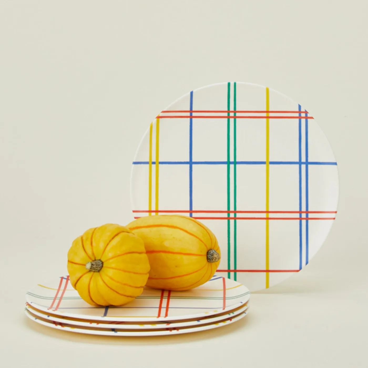 Bamboo Melamine Side Plate Set