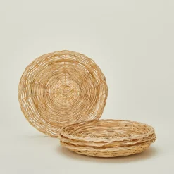 Bamboo Paper Plate Holders, Set of 4