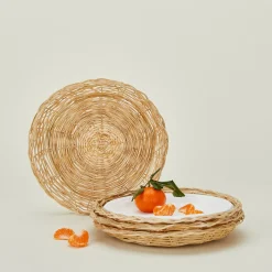Bamboo Paper Plate Holders, Set of 4