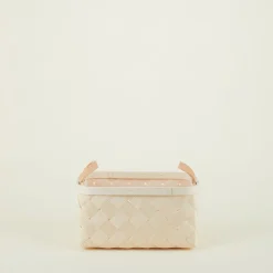 Birch + Leather Basket
