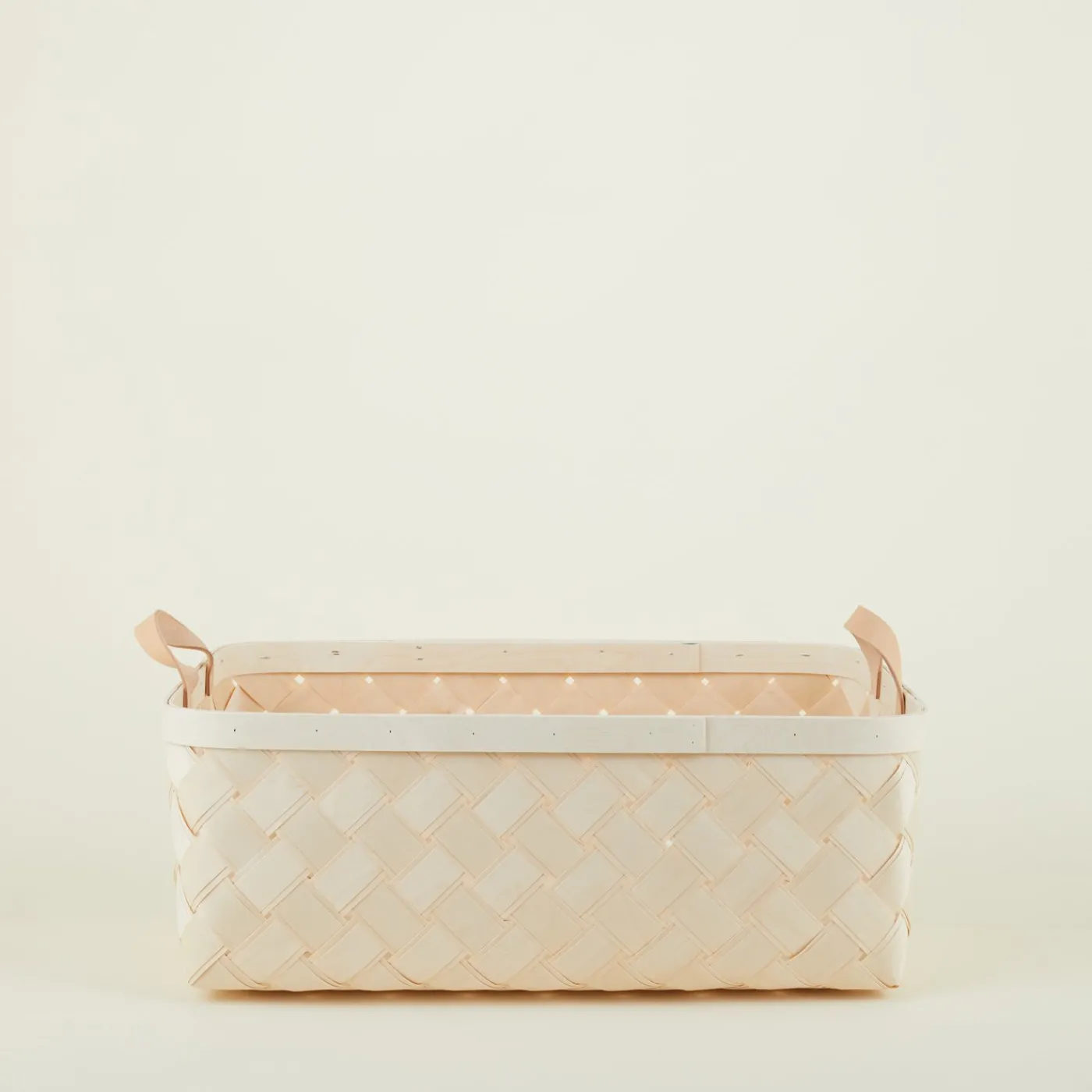 Birch + Leather Basket