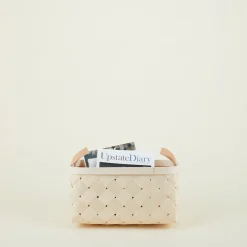 Birch + Leather Basket