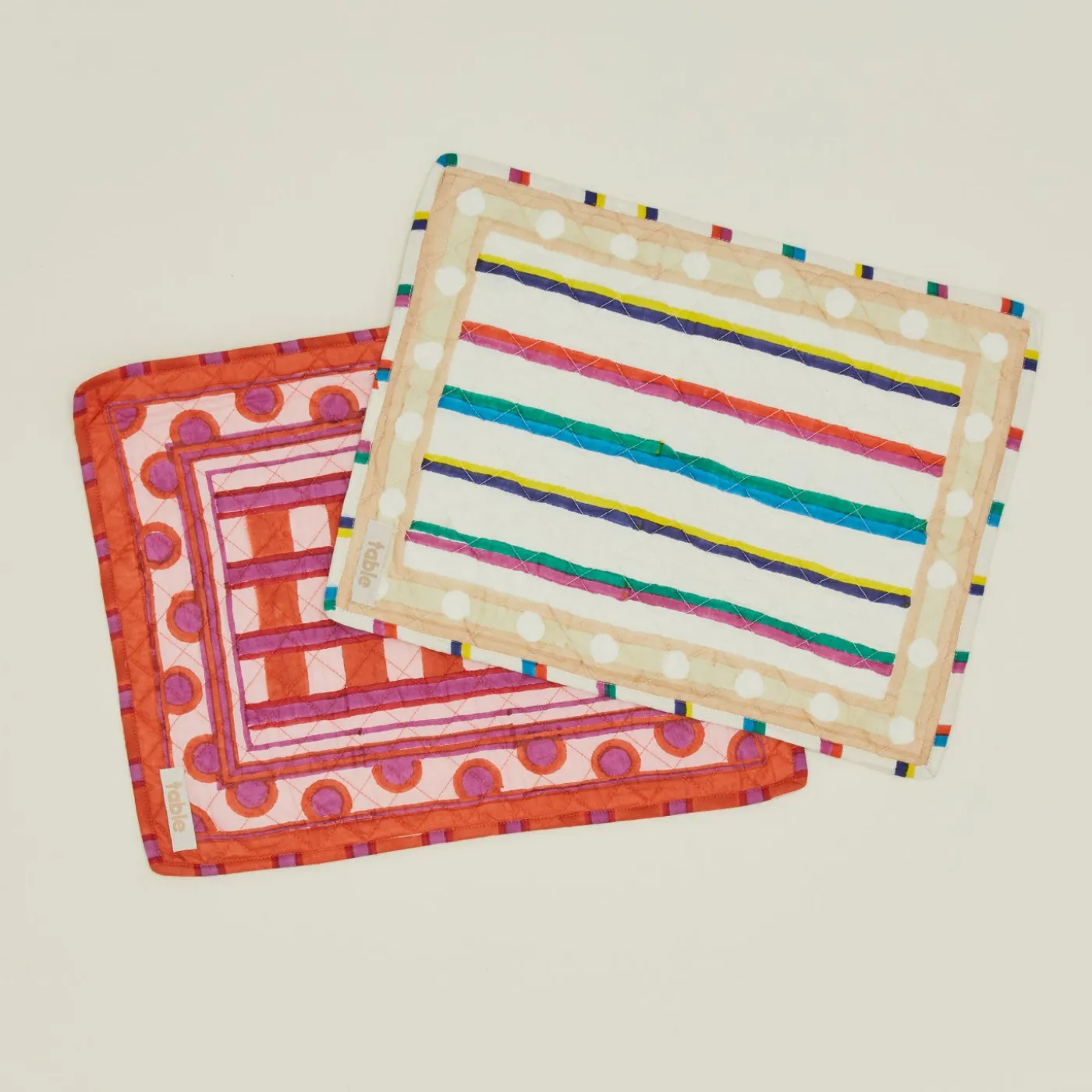 Block Printed Quilted Placemat