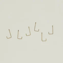 Brass Hook, Set of 6