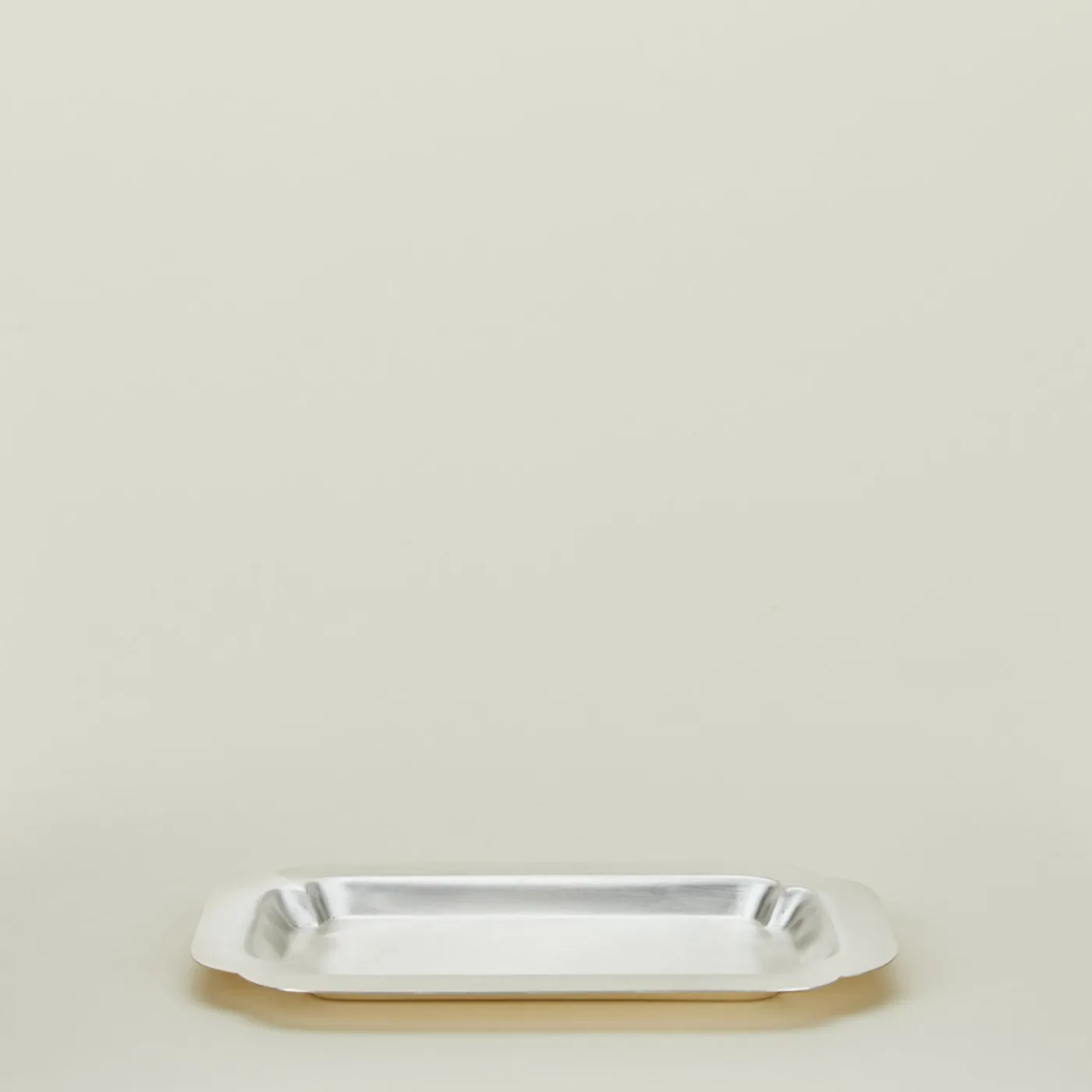 Decorative Edge Rectangular Silver Tray