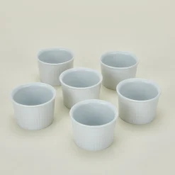 Deep Pleated Ramekin, Set of 6