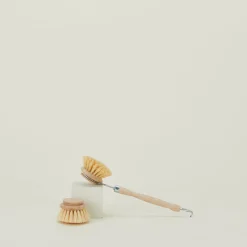 Essential Wood Handled Scrubber + Replacement Brush