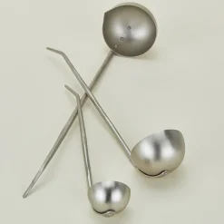 Forged Pewter Ladle, Set of 3
