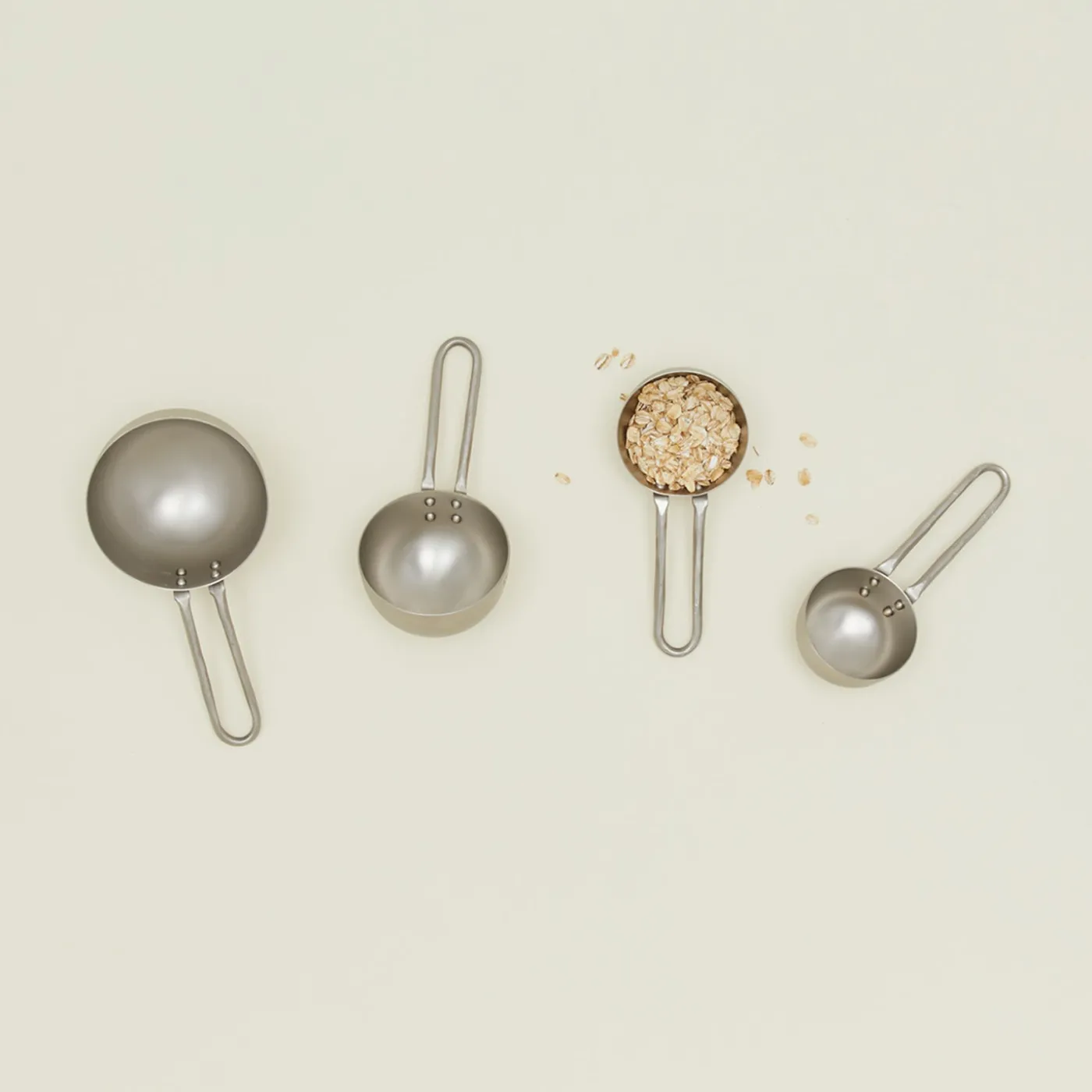 Forged Pewter Measuring Cup, Set of 4