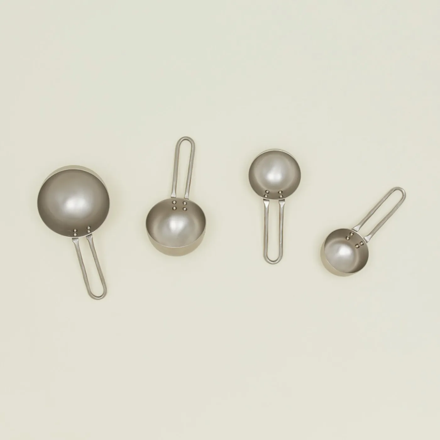 Forged Pewter Measuring Cup, Set of 4