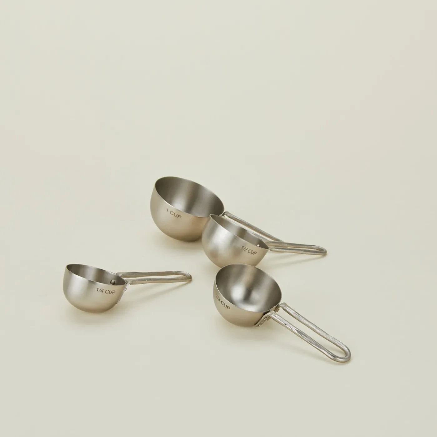 Forged Pewter Measuring Cup, Set of 4