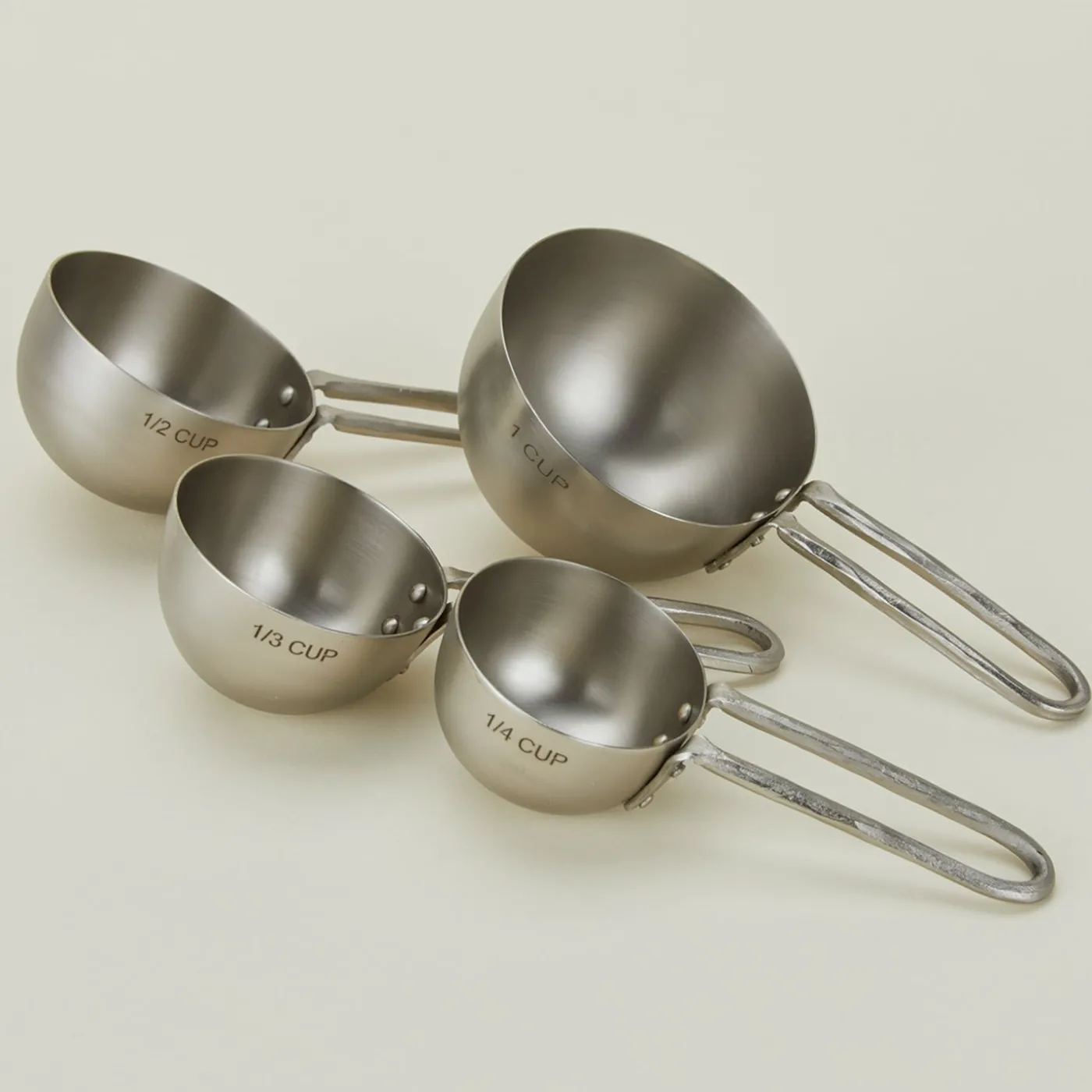 Forged Pewter Measuring Cup, Set of 4