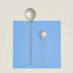 Forged Pewter Stir Spoon, Set of 2