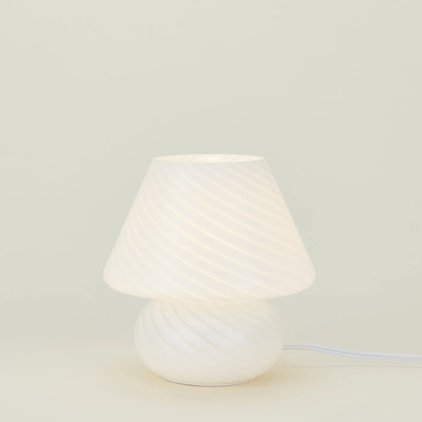 Glass Large Mushroom Lamp