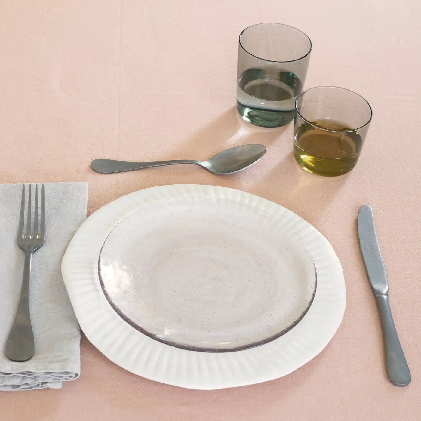 Glass Salad Plate