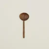 Hand Carved Walnut Oval Spoon