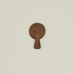 Hand Carved Walnut Spoon Rest + Handle