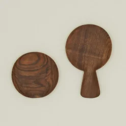 Hand Carved Walnut Spoon Rest