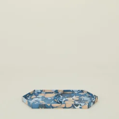 Marbleized Hexagon Tray, Set of 2