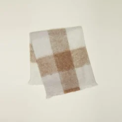 Plaid Mohair Throw