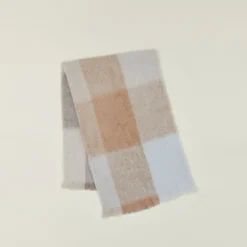 Plaid Mohair Throw