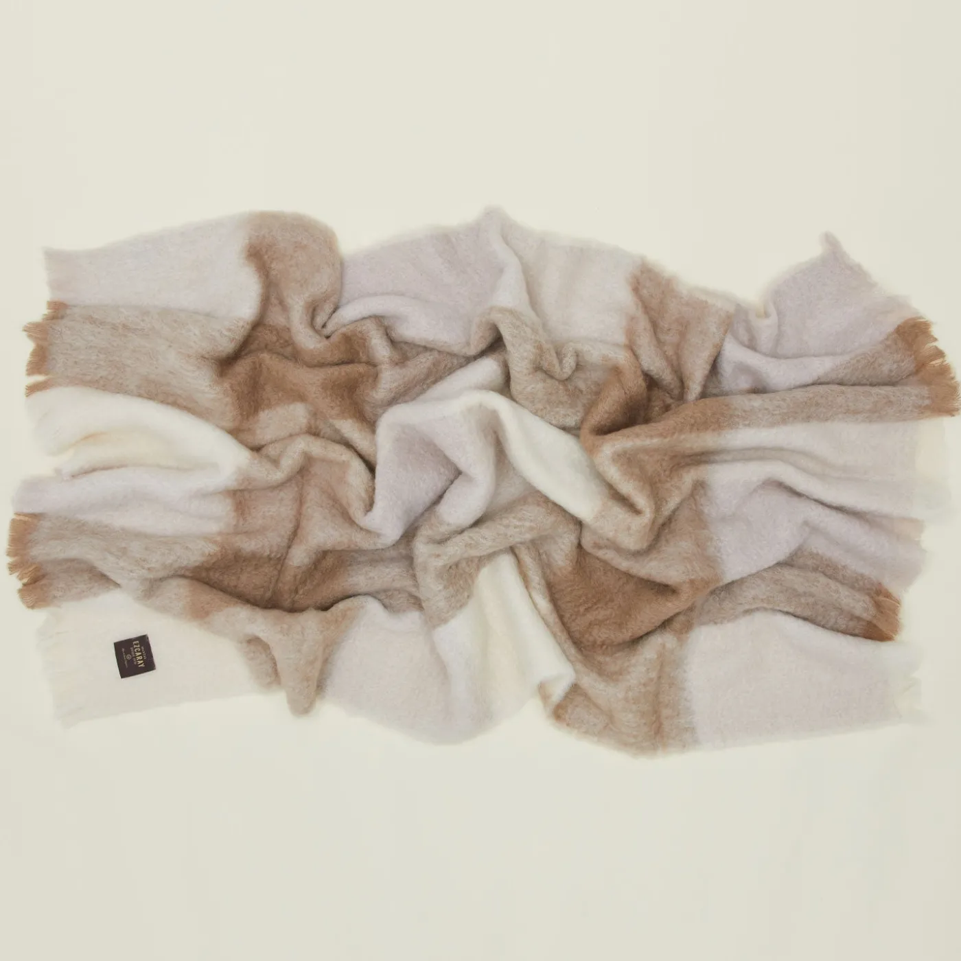 Plaid Mohair Throw