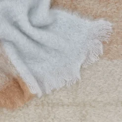 Plaid Mohair Throw