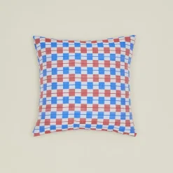 Quilted Checkered Pillow Cover