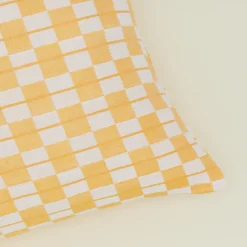 Quilted Checkered Pillow Cover