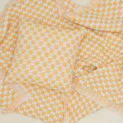 Quilted Checkered Throw
