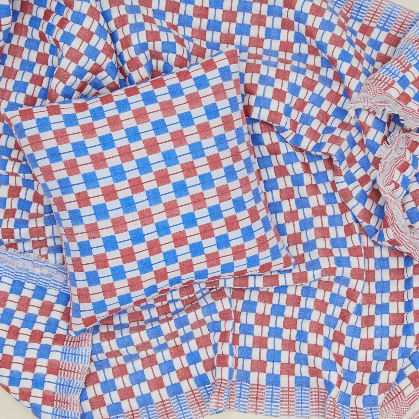 Quilted Checkered Throw