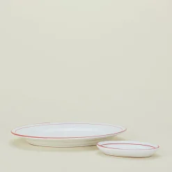 Rimmed Oval Platter