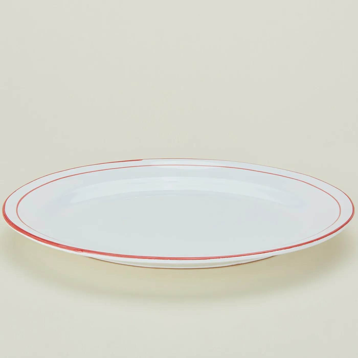 Rimmed Oval Platter