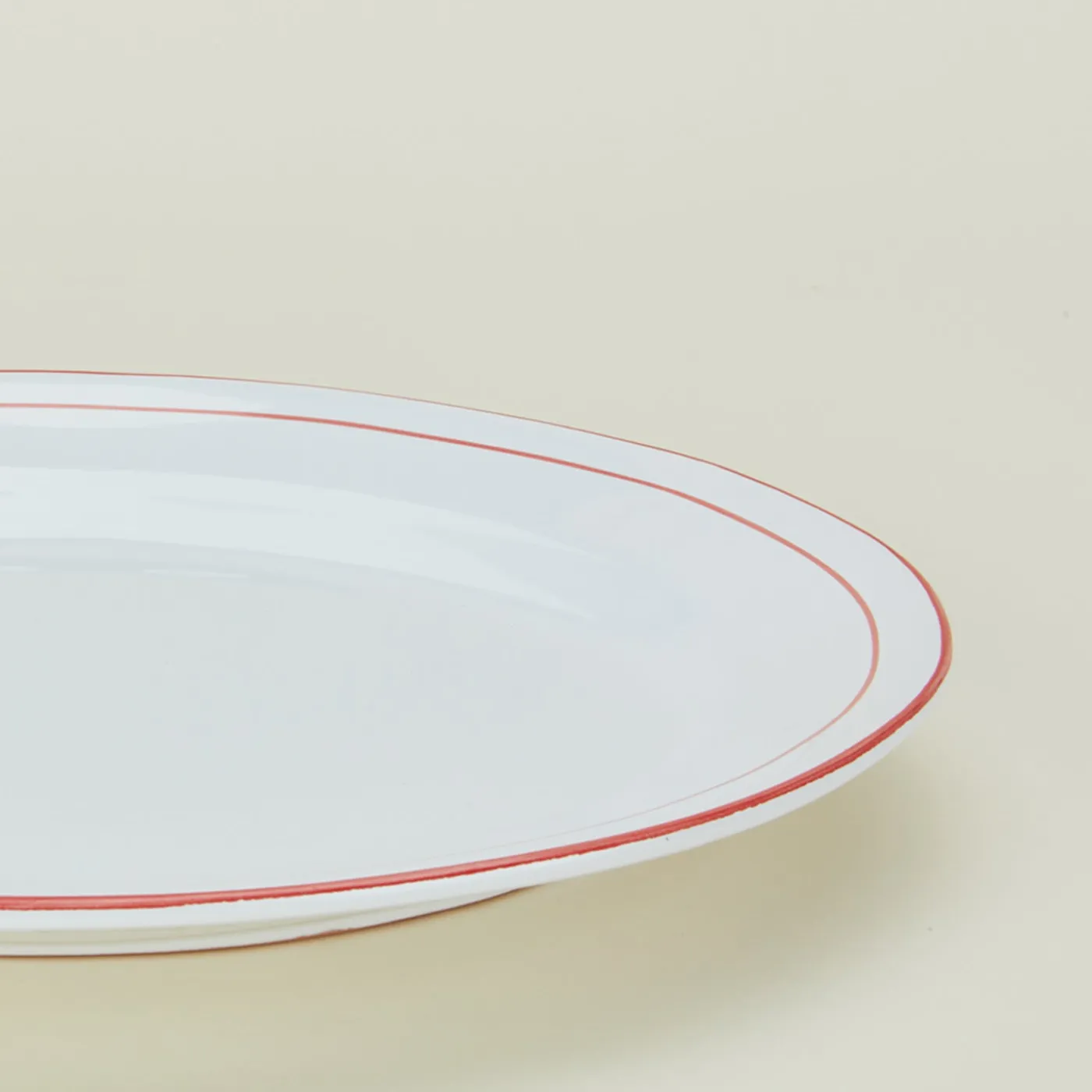 Rimmed Oval Platter