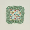 Ruffled Floral Cushion