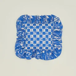 Ruffled Floral Cushion