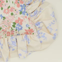 Ruffled Floral Cushion