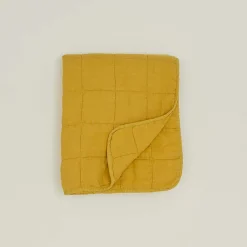 Simple Linen Quilted Throw