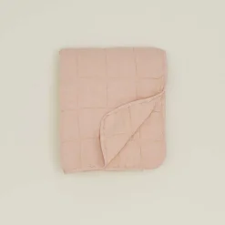 Simple Linen Quilted Throw