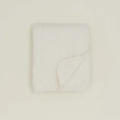 Simple Linen Quilted Throw