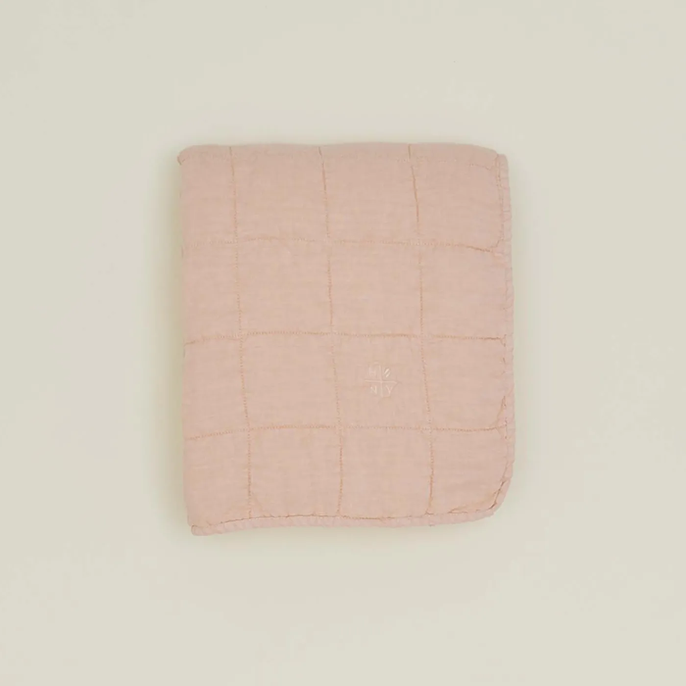 Simple Linen Quilted Throw