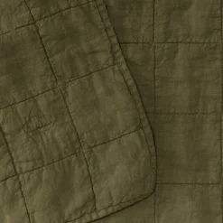 Simple Linen Quilted Throw