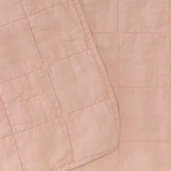Simple Linen Quilted Throw