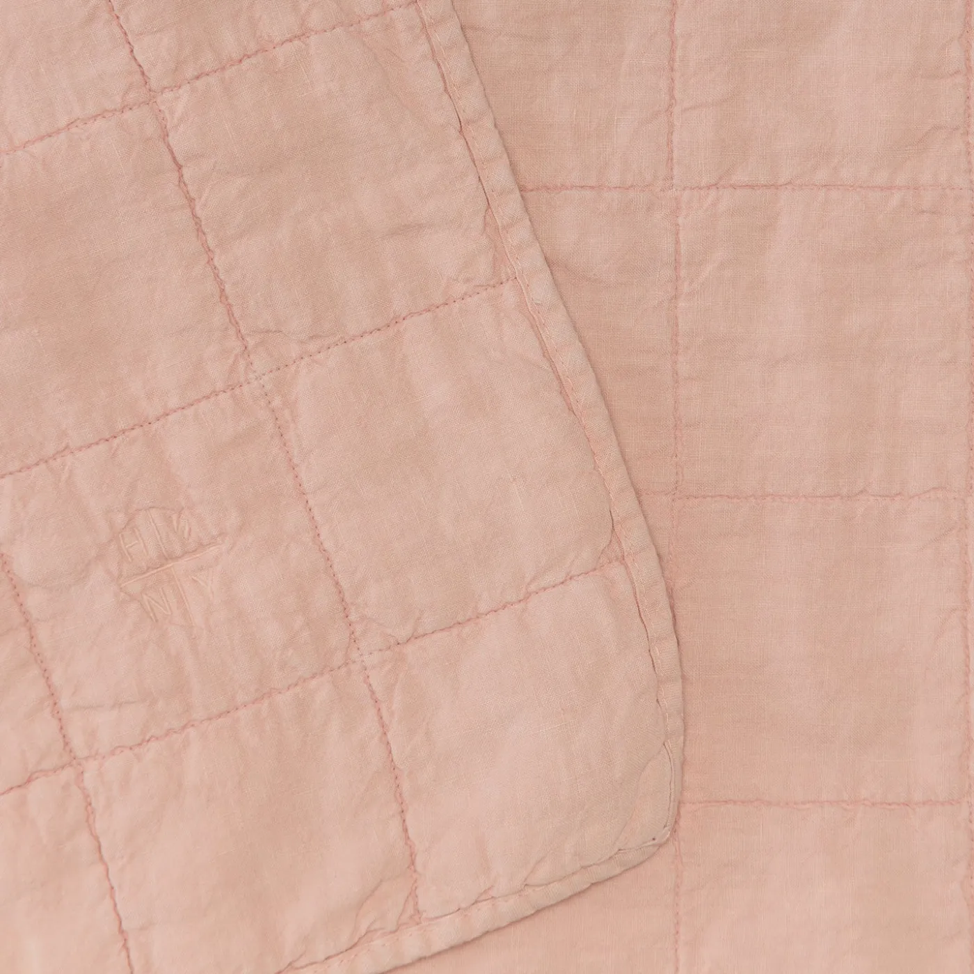 Simple Linen Quilted Throw