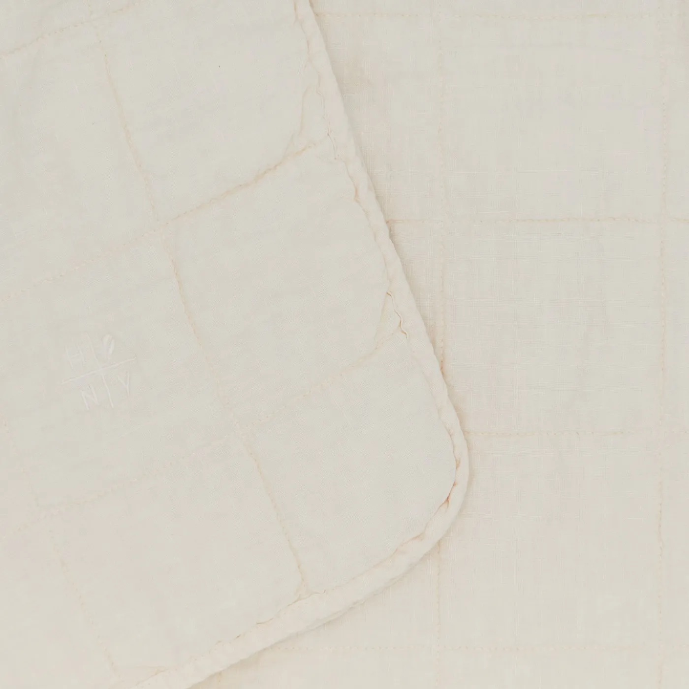Simple Linen Quilted Throw