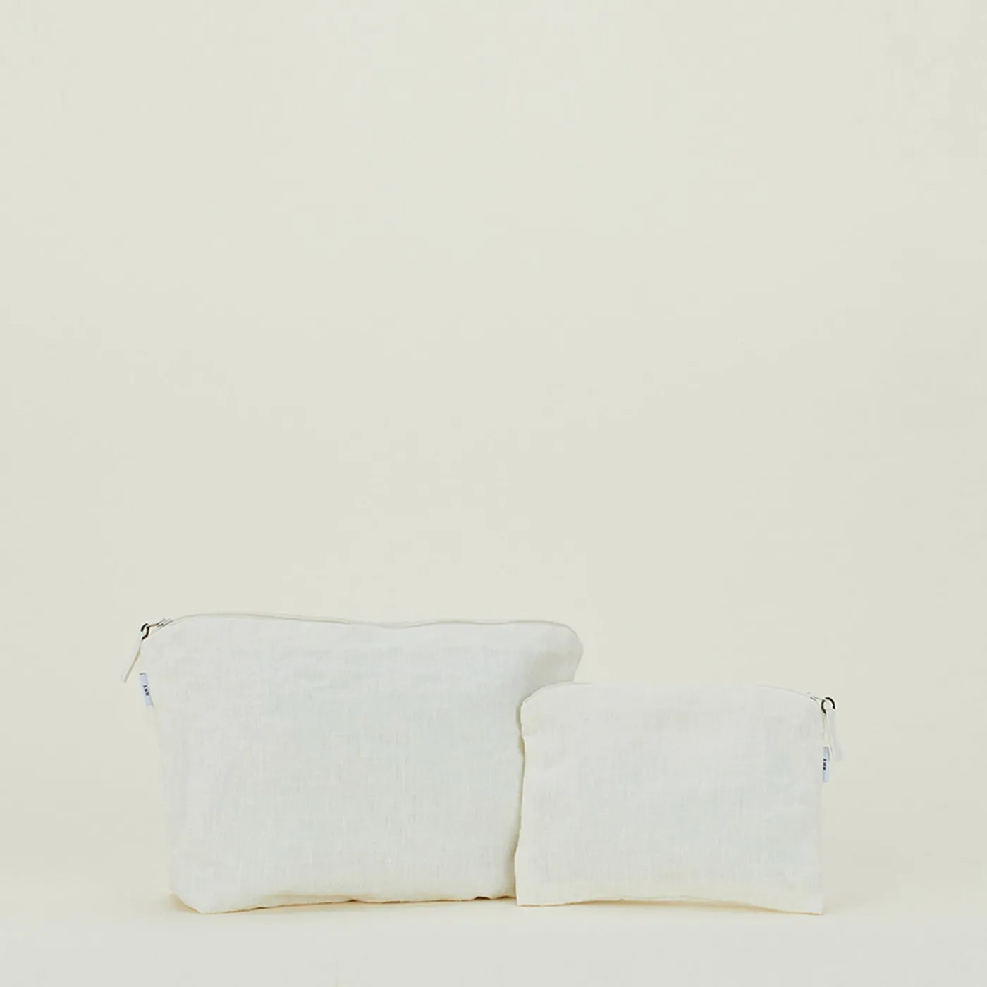 Simple Linen Zipper Pouch