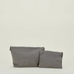 Simple Linen Zipper Pouch